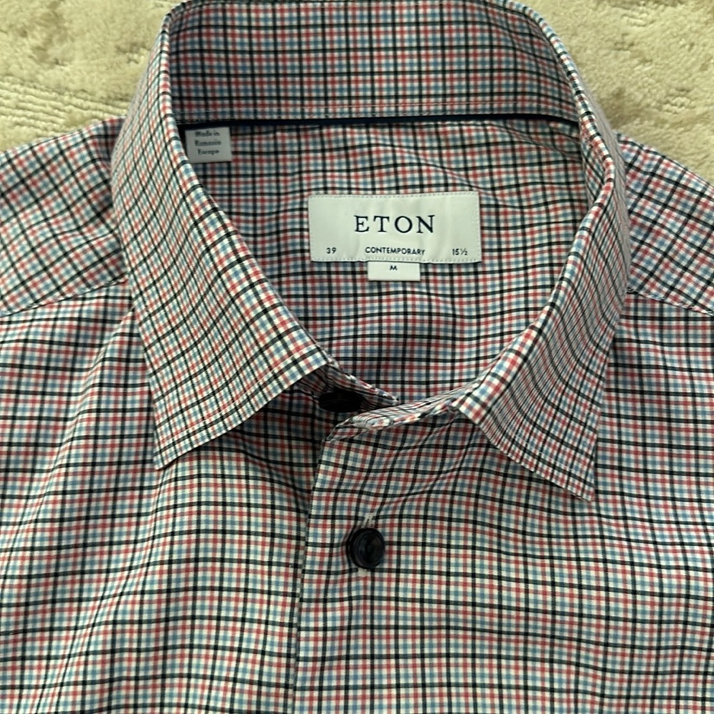 Eton made in Romania - 15.5 contemporary fit- like new!